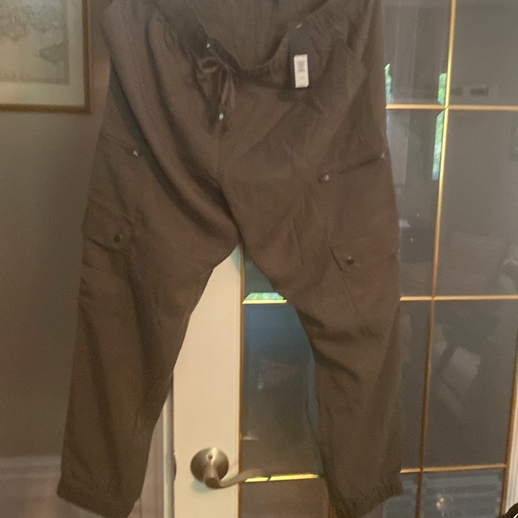 SOLD. NWT pull on pants size l. With elastic cuffs - Picture 2 of 2